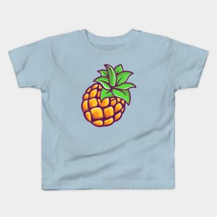 Floating Pineapple Cartoon Kids T-Shirt